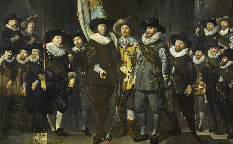 The Company of Captain Allaert Cloeck and Lieutenant Lucas Jacobsz Painting by Thomas de Keyser
