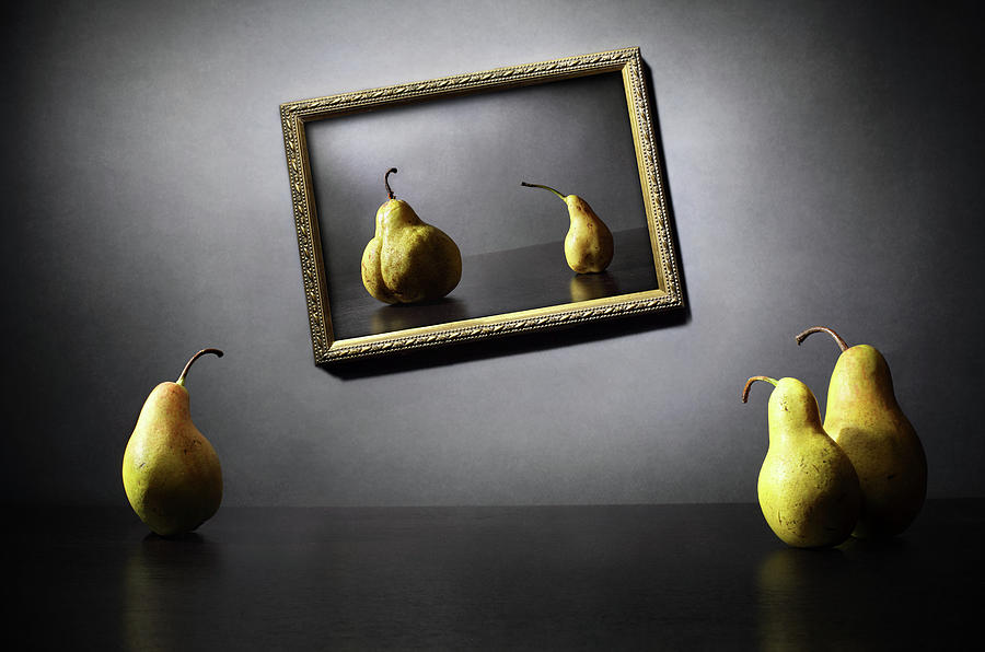 Pear Photograph - The Composition Is Badly Balanced, Isn\'t It? by Victoria Ivanova