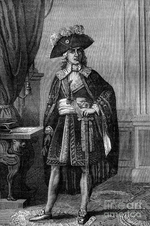 The Comte De Barras In The Costume Drawing by Print Collector
