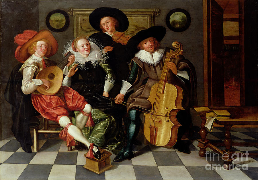 The Concert By Pieter Codde Painting by Pieter Codde | Pixels