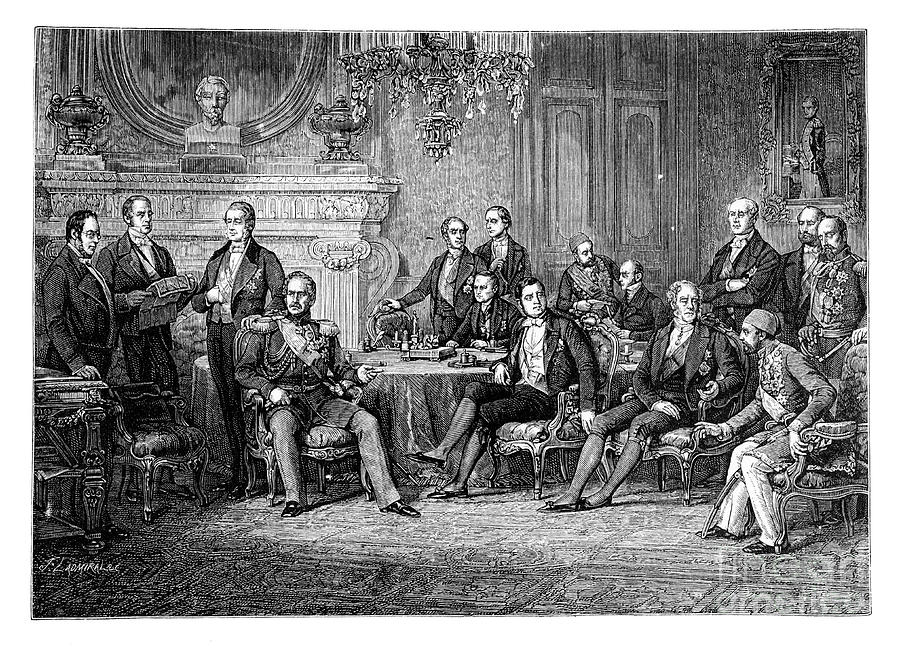 The Conference Of Paris, 1856, 1888 Drawing by Print Collector