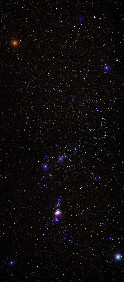 The Constellation of Orion with the Orion Nebula Photograph by Doc Braham