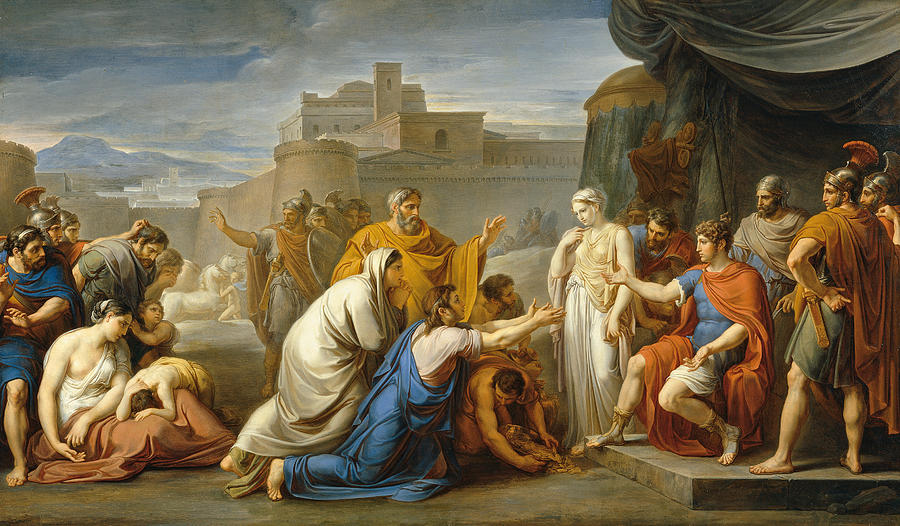 The Continence Of Scipio Painting by Vincenzo Camuccini