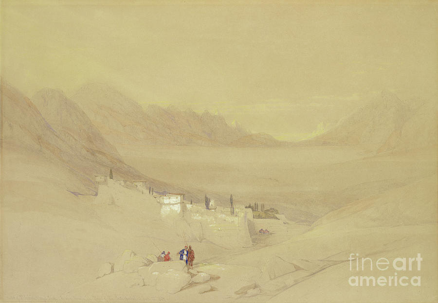 The Convent Of St. Catherine, Mount Sinai, Looking Towards The Plain Of