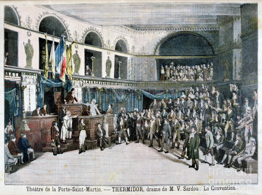 The Convention, Scene From Thermidor Drawing by Print Collector
