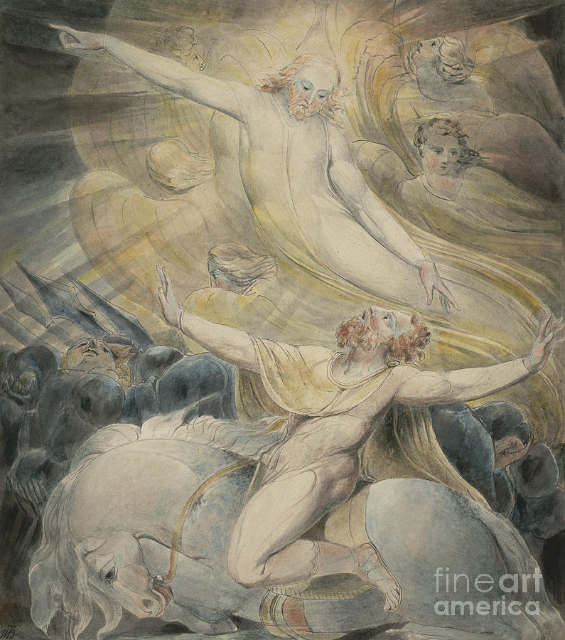 The Conversion of Saul Painting by William Blake