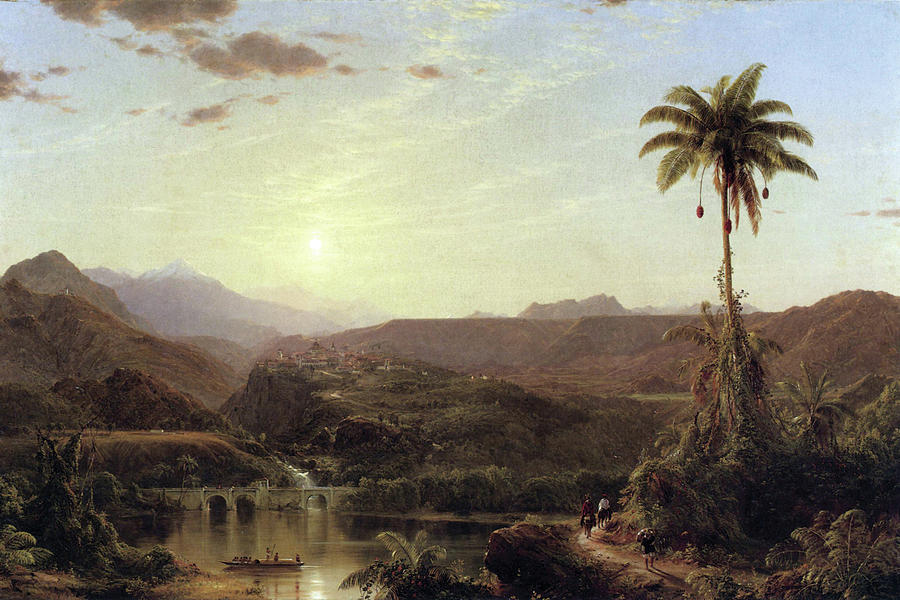 The Cordilleras - Sunrise Painting by Frederic Edwin Church