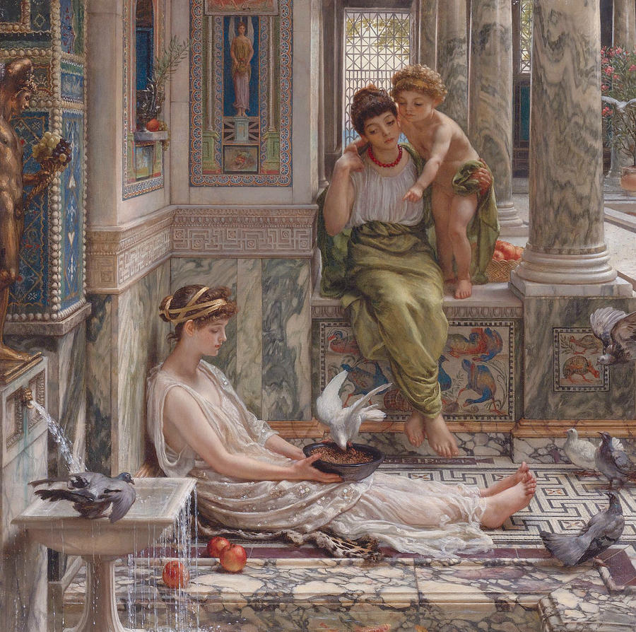 The Corner of the Villa Painting by Edward Poynter