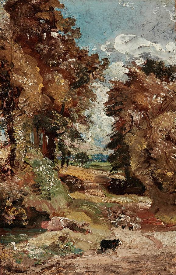 Tree Painting - The Cornfield by John Constable