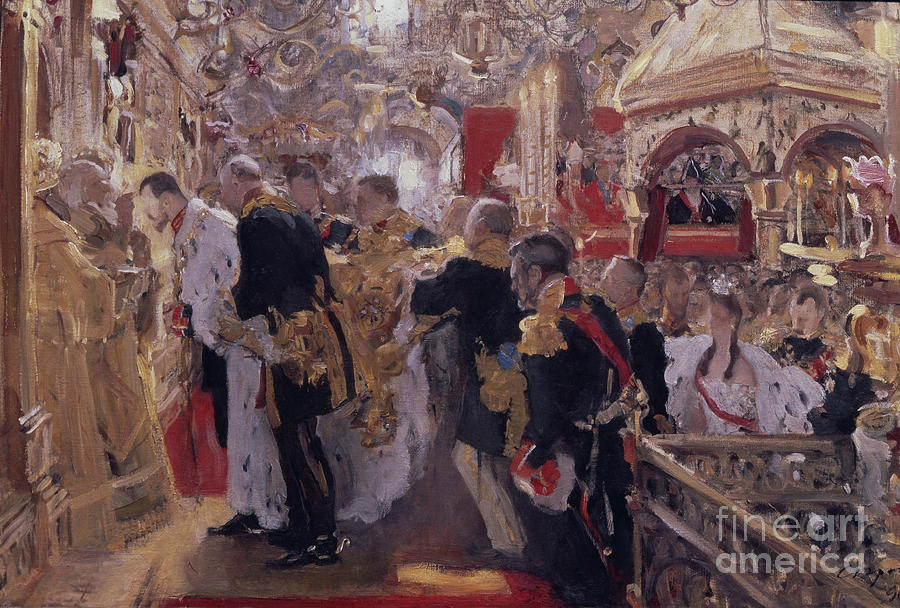 The Coronation Of Emperor Nicholas II Drawing by Heritage Images