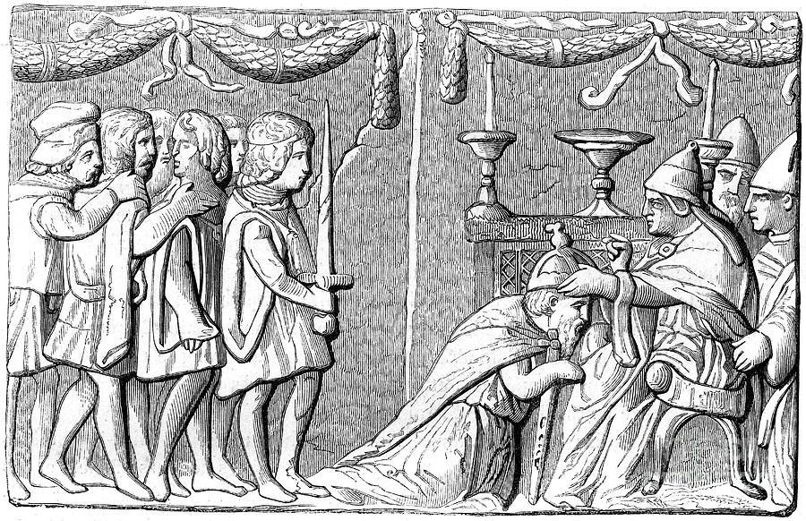 The Coronation Of Emperor Sigismund Drawing by Print Collector