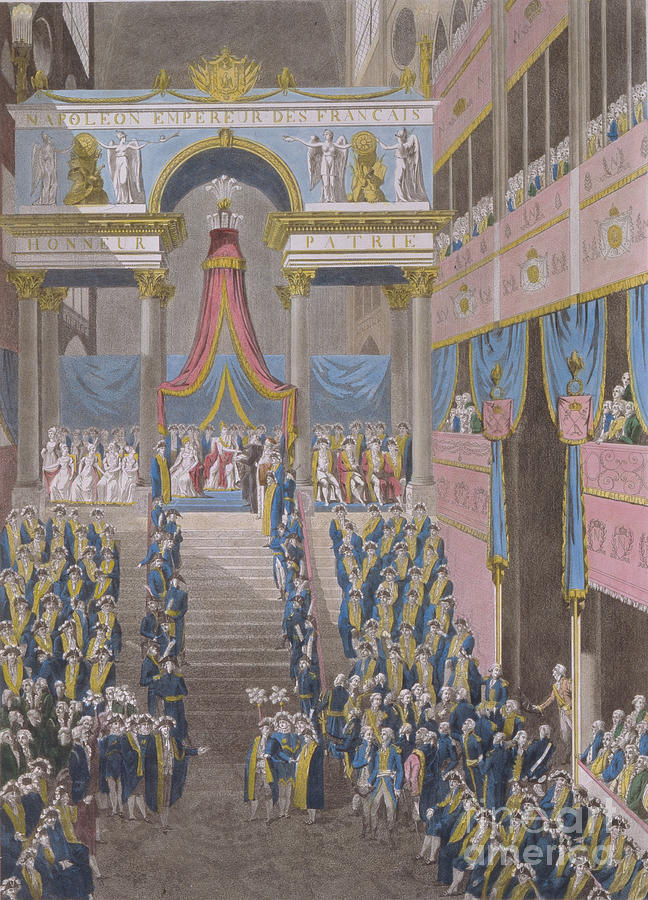The Coronation Of Napoleon On December Drawing by Heritage Images