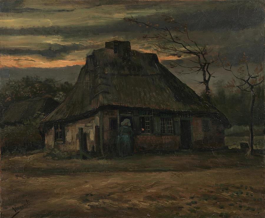 The Cottage. Painting by Vincent van Gogh -1853-1890-