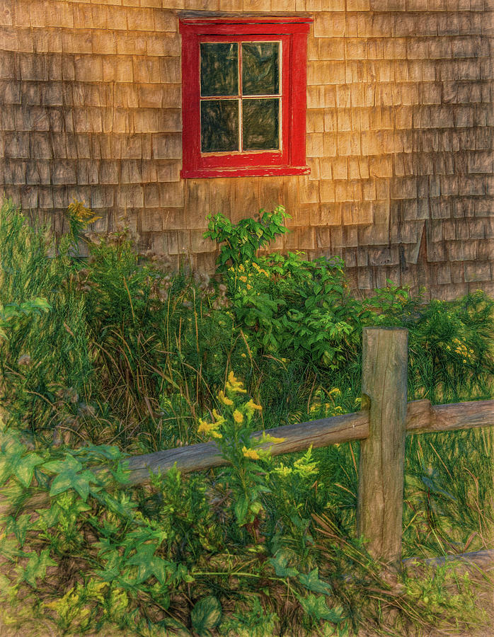 The Cottage Window Photograph by Marcy Wielfaert