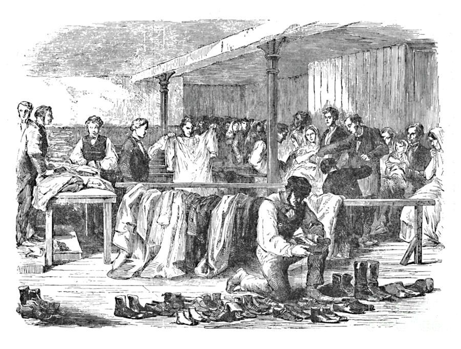 The Cotton Famine Distribution Drawing by Print Collector