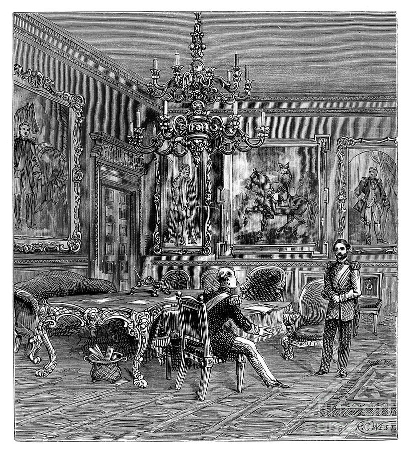 The Council Chamber, St Jamess Palace Drawing by Print Collector