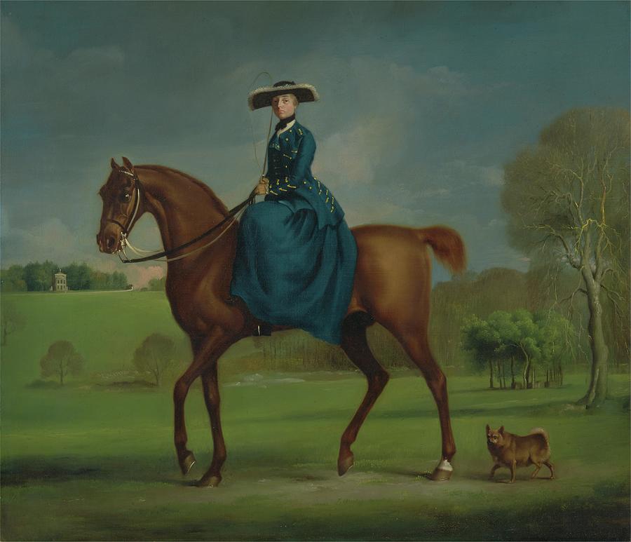 George Stubbs Painting - The Countess Of Coningsby In The Costume Of The Charlton by George Stubbs
