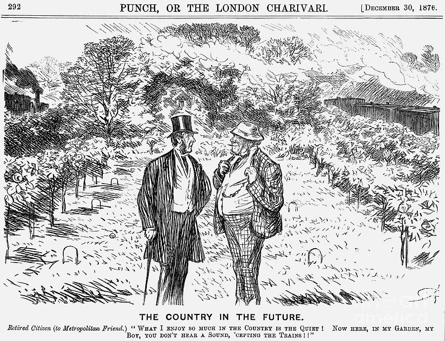 The Country In The Future, 1876. Artist Drawing by Print Collector