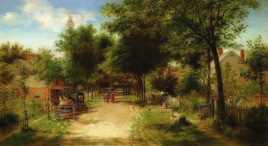 Painting Painting - The Country Store by Edward Lamson Henry Painting Painting - The Country Store by Edward Lamson Henry