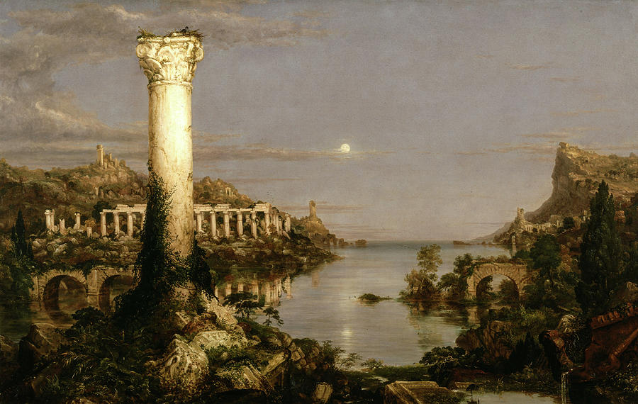 Thomas Cole Painting - The Course of Empire, Desolation, 1836 by Thomas Cole