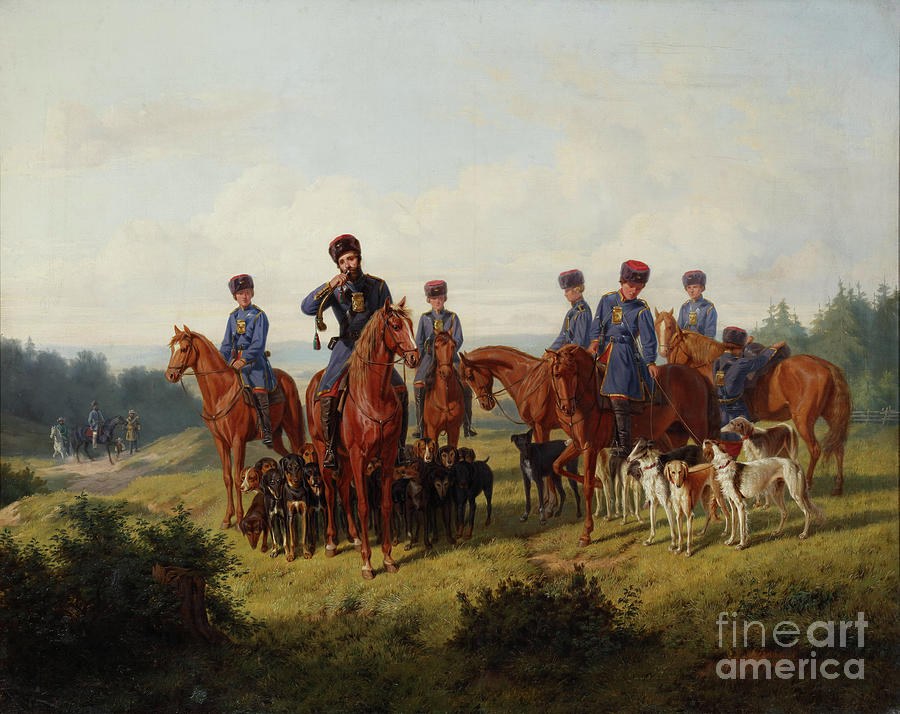 The Coursing Drawing by Heritage Images
