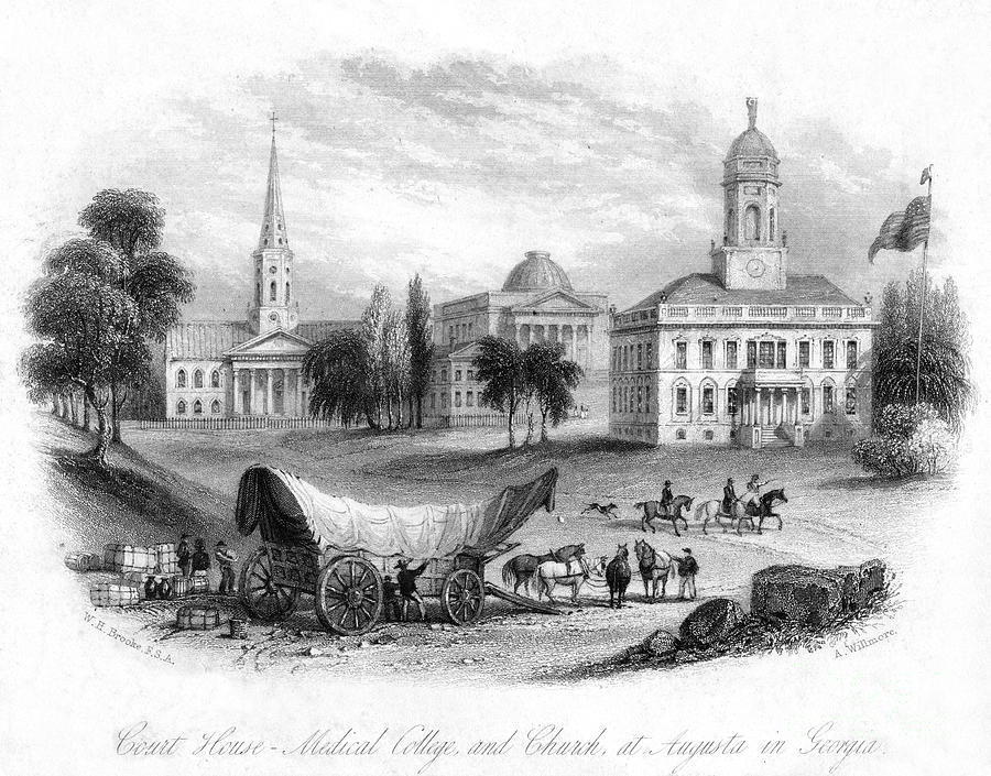 The Court House, Medical College Drawing by Print Collector