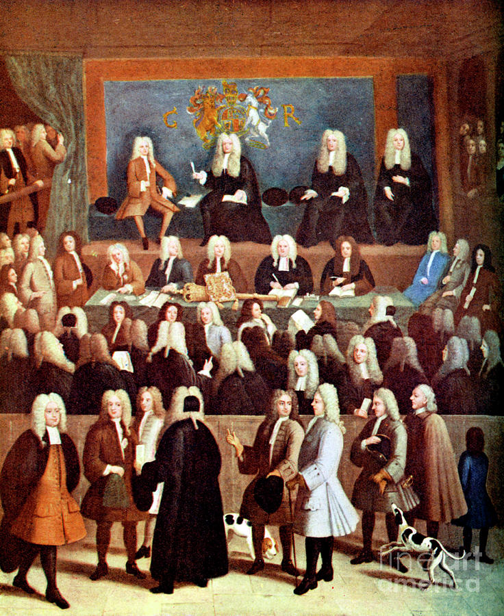 The Court Of Chancery In The Reign Drawing by Print Collector