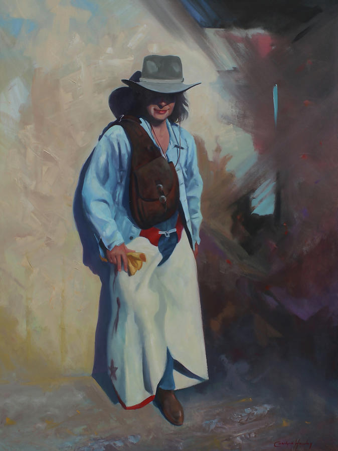 The Cowgirl Painting by Carolyne Hawley