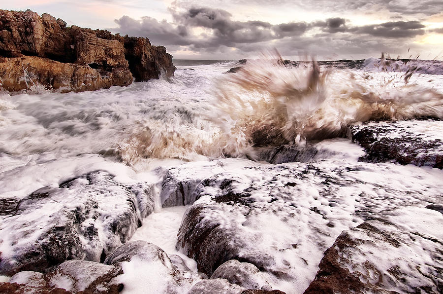 Seascape Photograph - The Creamy Tide by Paulo Gomes