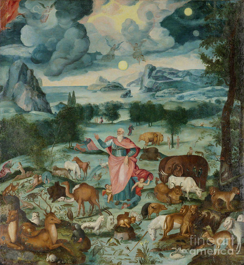 The Creation, Circa 1600 Painting by Unknown Artist