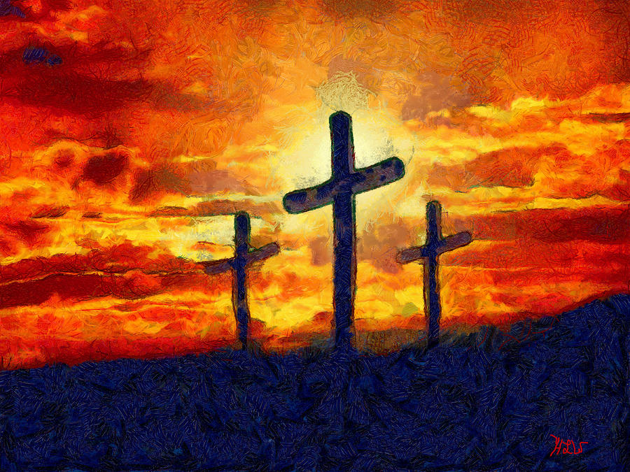 The Cross Painting by Harry Warrick