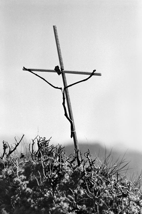The Cross In The Mountains (tribute To C.d.friedrich) Photograph by Jacek Stefan