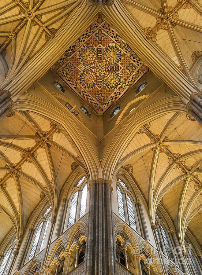 Pattern Photograph - The Crossing Of The Nave And The Transept by James Brittain