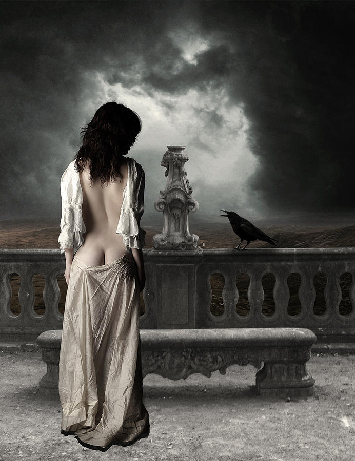 Fantasy Photograph - The Crow by Jake Istvan