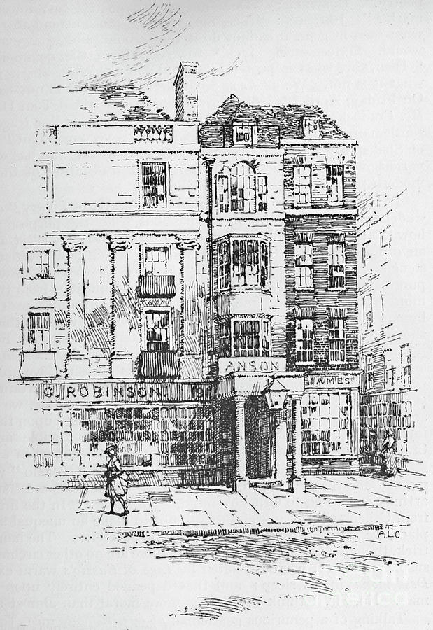 The Crown And Anchor Tavern Drawing by Print Collector