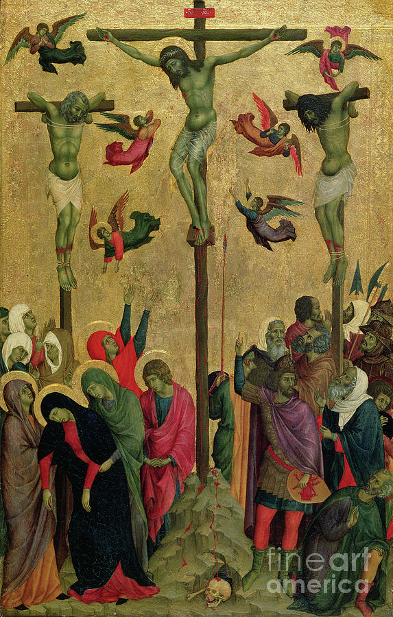 The Crucifixion, C.1315-30 Photograph by Duccio Di Buoninsegna