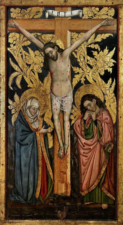 The Crucifixion, ca. 1460, Spanish School, Panel, 232 cm x 120 cm, P07818. Painting by Juan Sanchez -d 1470-