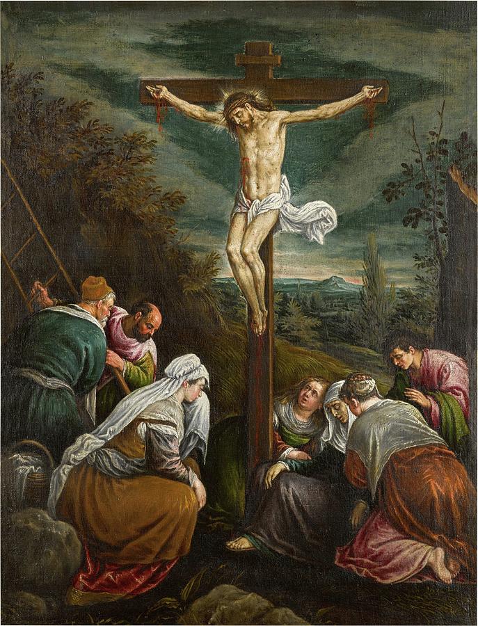 The Crucifixion Painting by Workshop Of Jacopo Bassano | Fine Art America