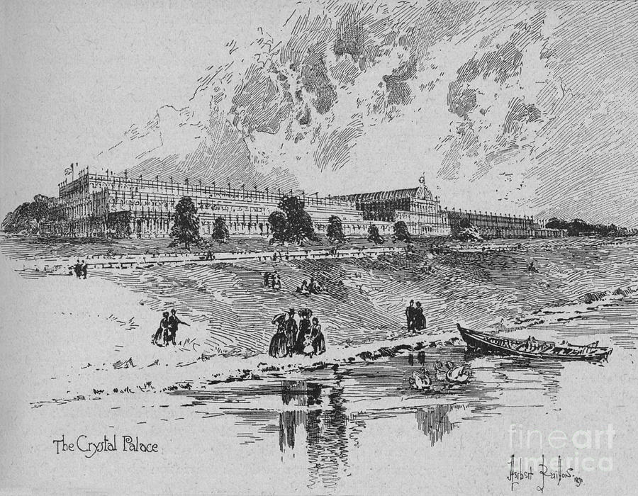 The Crystal Palace In Hyde Park Drawing by Print Collector
