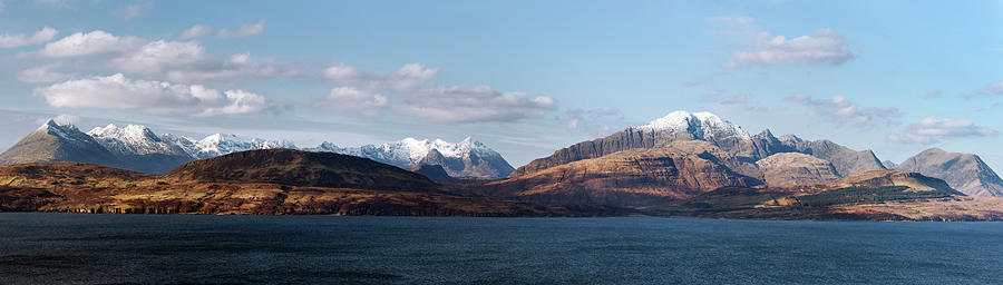 The Cuillin Mountains In Early Winter Photograph by Jeremy Walker