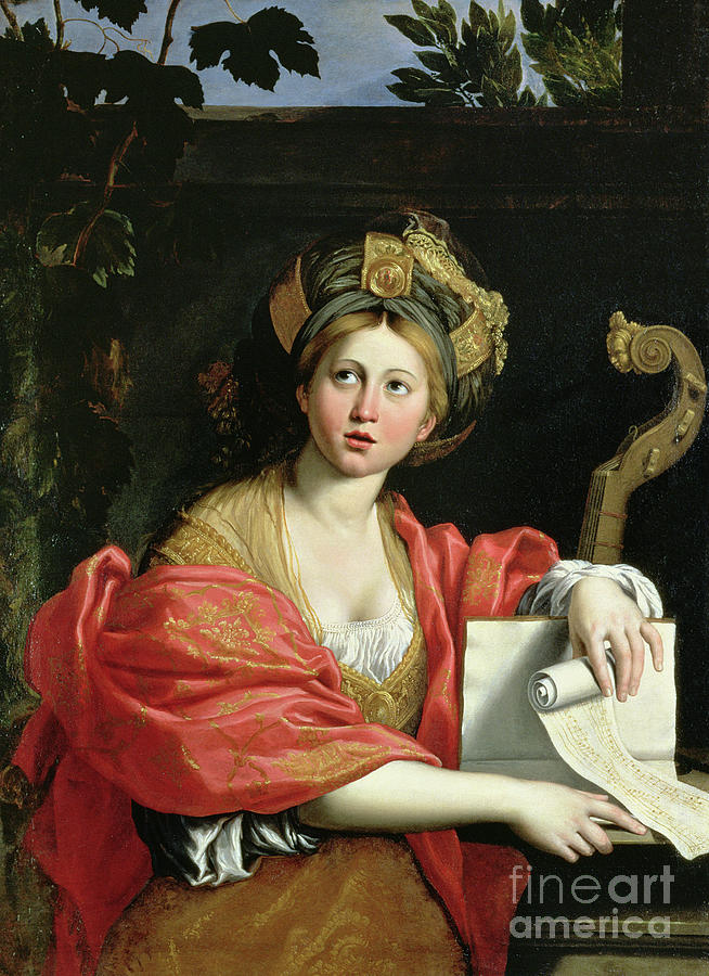 Music Painting - The Cumean Sibyl, 1616 by Domenichino