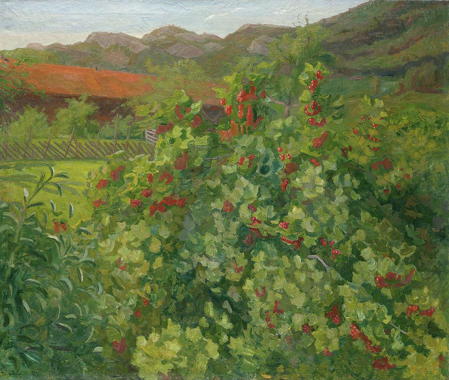 The Currant Bush Painting by Thorvald Erichsen The Currant Bush Painting by Thorvald Erichsen