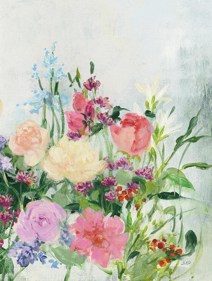 Flower Painting - The Cutting Garden Iv by Julia Purinton