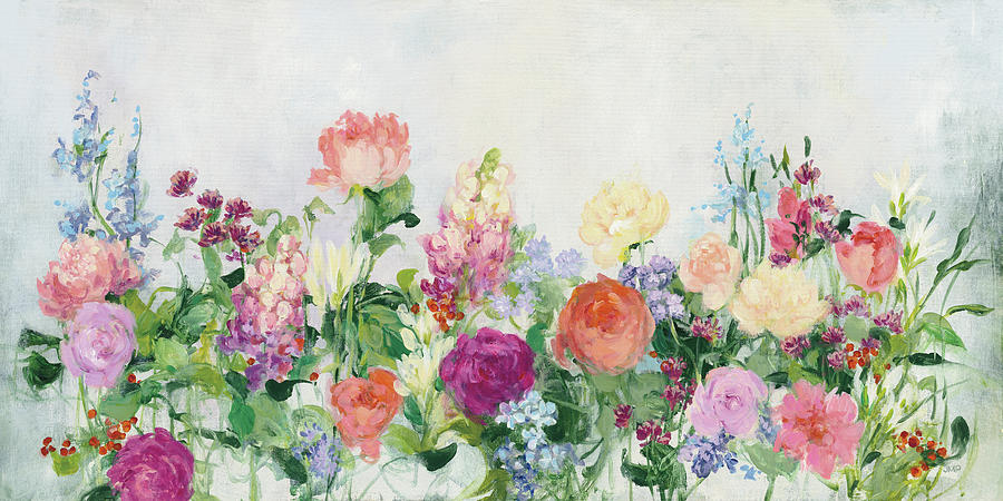 Flower Painting - The Cutting Garden by Julia Purinton