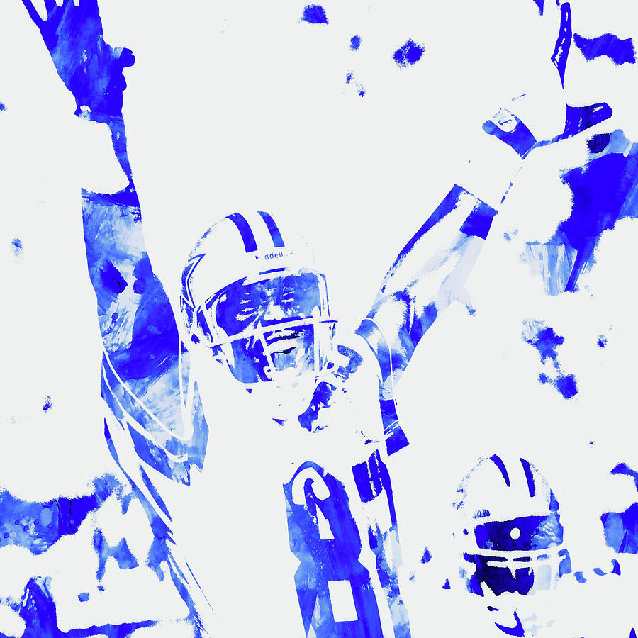 The Dallas Cowboys Michael Irving  Mixed Media by Brian Reaves