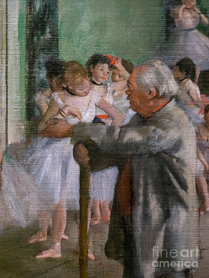 The Dance Class Detail, 1873 Painting by Edgar Degas