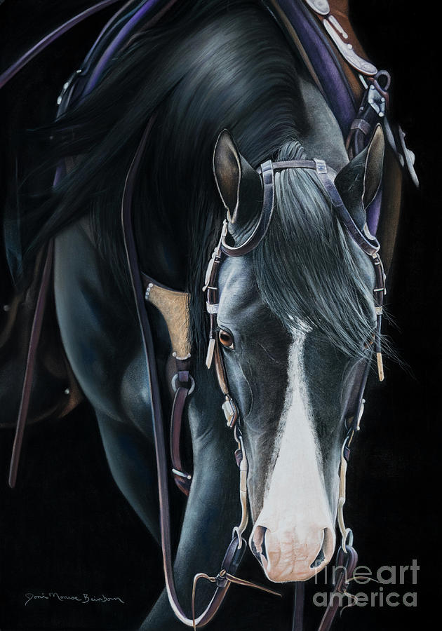 Black Horse Pastel - The Dance by Joni Beinborn