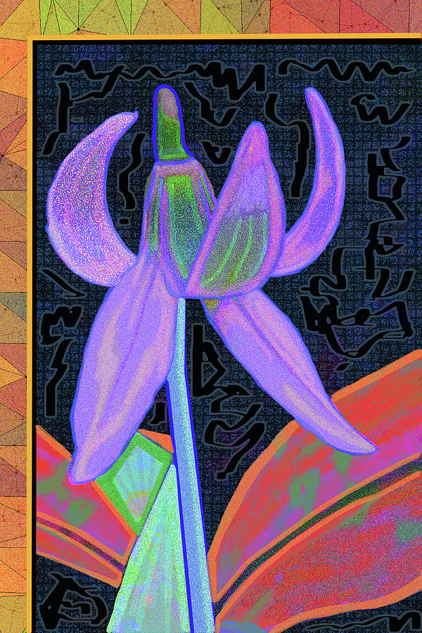 The Dance Of The Violet Bloom Digital Art by Rod Whyte