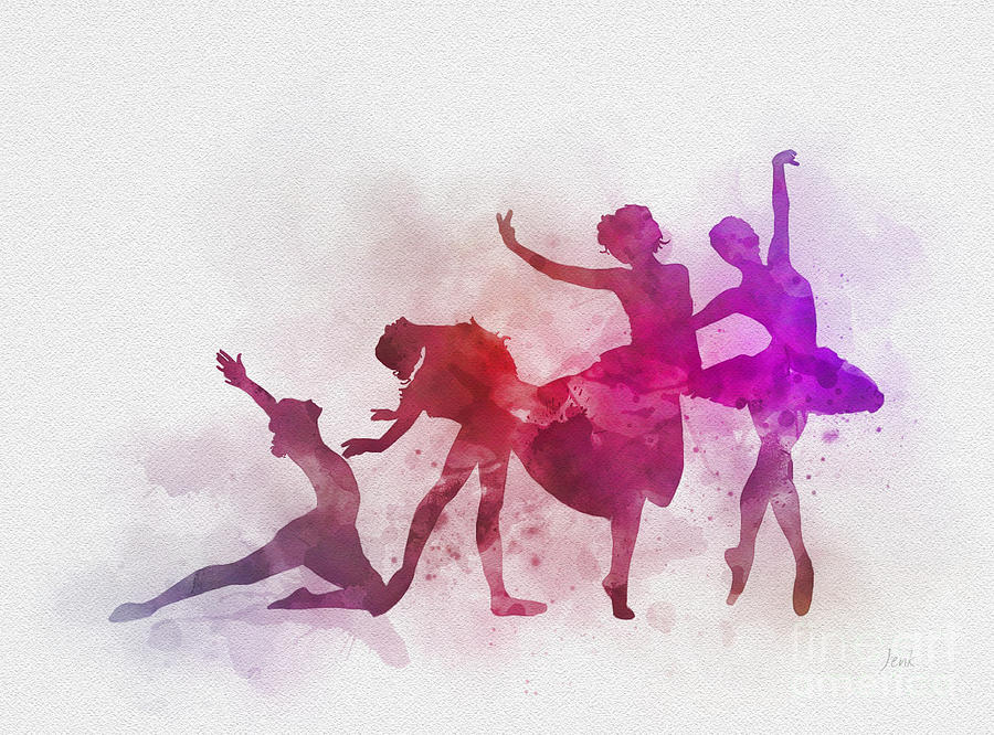 Christmas Mixed Media - The Dancers by My Inspiration