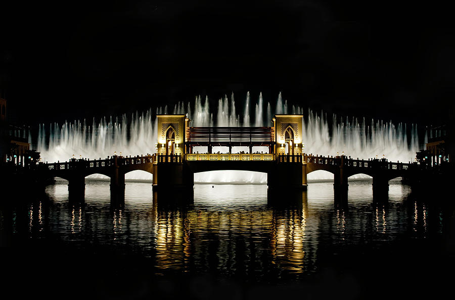 The Dancing Fountain At The Dubai Mall Photograph By Farhad Berahman